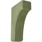 Ekena Millwork 1 3/4"W x 4"D x 6"H Clarksville Wood Vintage Decor Bracket, Restoration Green BKTWD02X04X06CVGR - alternate 1
